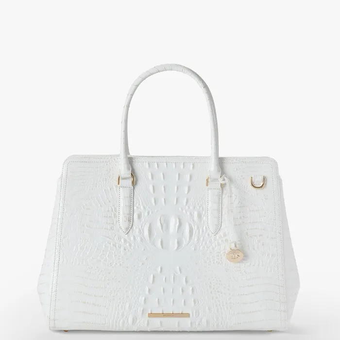 Women Brahmin Satchels Finley Carryall Sea Salt White Melbourne