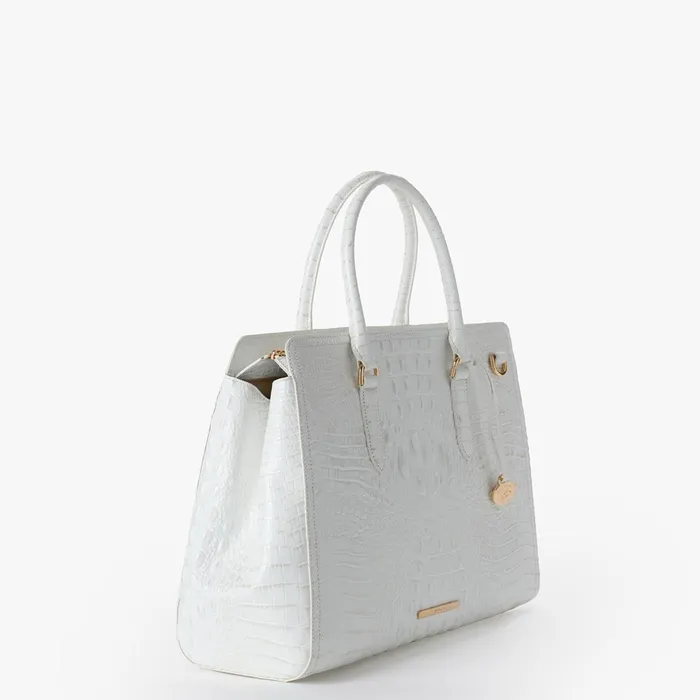 Women Brahmin Satchels Finley Carryall Sea Salt White Melbourne Women Brahmin Satchels Finley Carryall Sea Salt White Melbourne