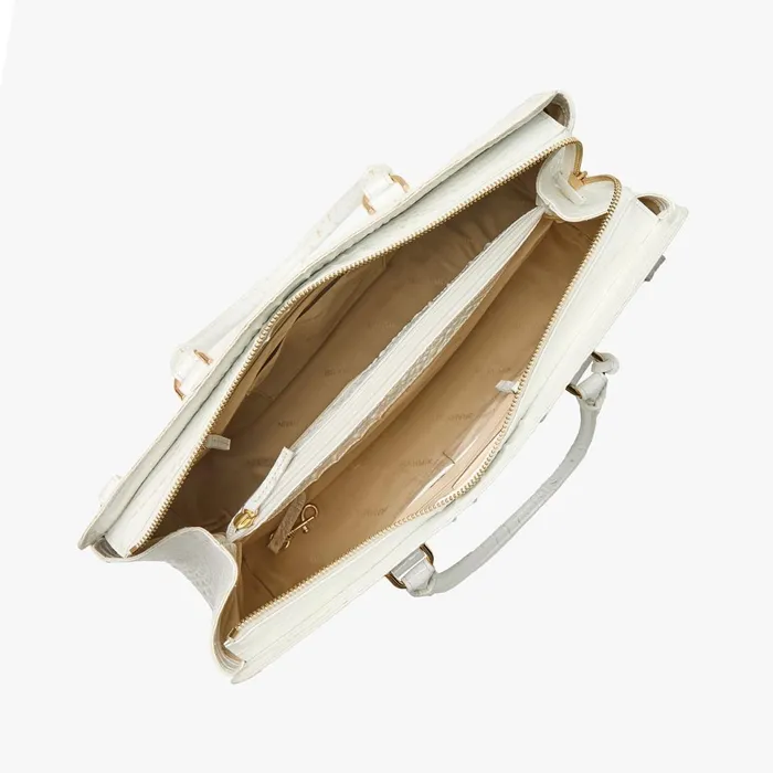 Women Brahmin Satchels Finley Carryall Sea Salt White Melbourne Women Brahmin Satchels Finley Carryall Sea Salt White Melbourne