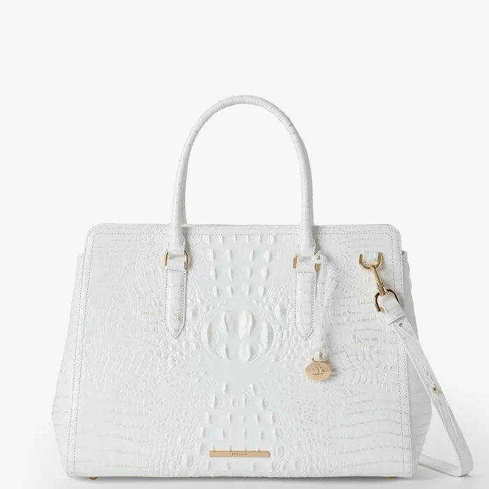 Women Brahmin Satchels Finley Carryall Sea Salt White Melbourne Women Brahmin Satchels Finley Carryall Sea Salt White Melbourne