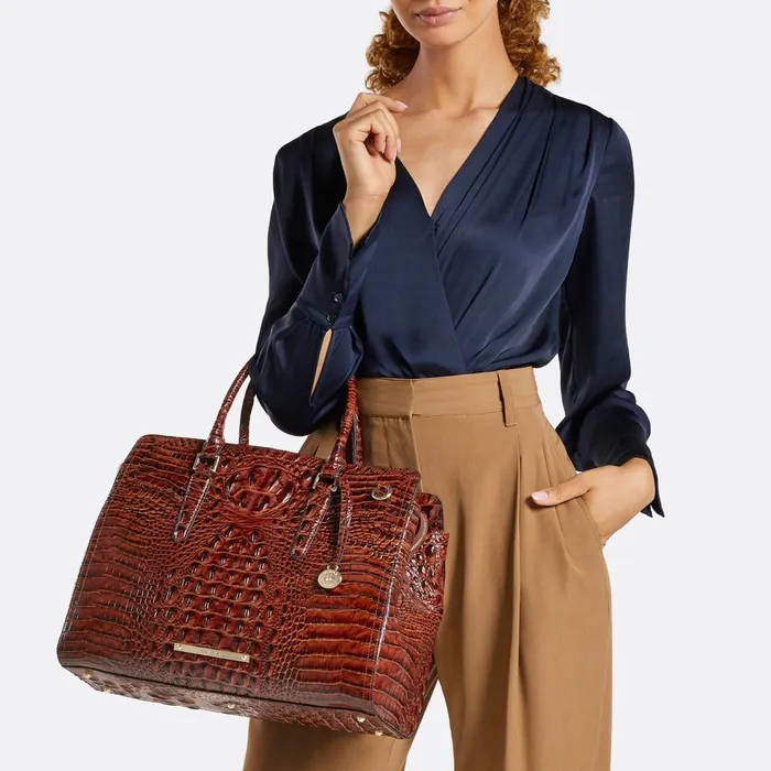 Women Brahmin Satchels Finley Carryall Sea Salt White Melbourne Women Brahmin Satchels Finley Carryall Sea Salt White Melbourne
