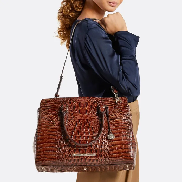 Women Brahmin Satchels Finley Carryall Sea Salt White Melbourne Women Brahmin Satchels Finley Carryall Sea Salt White Melbourne