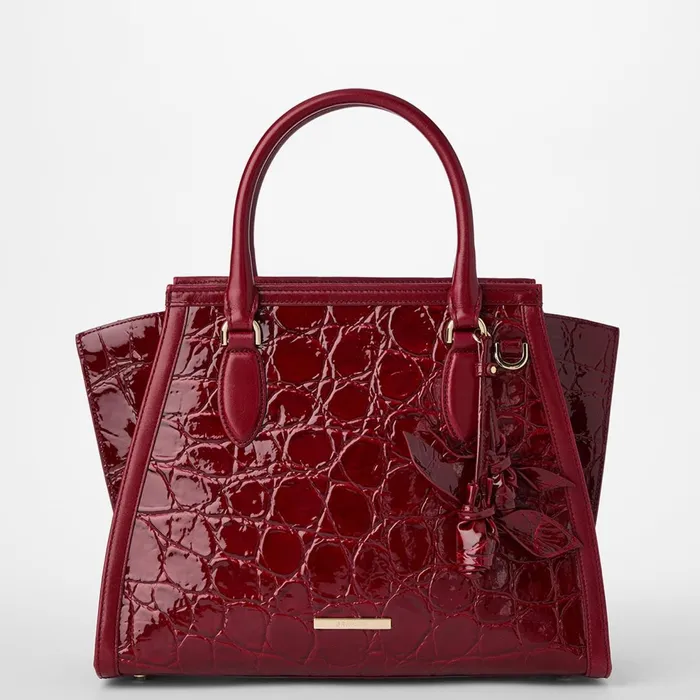 Women Brahmin Satchels Priscilla Satchel Red Claudine
