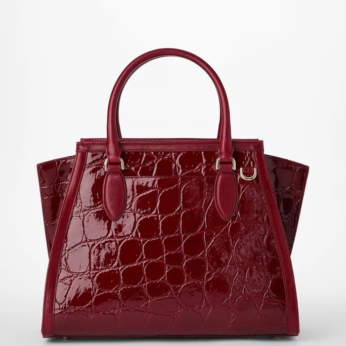 Women Brahmin Satchels Priscilla Satchel Red Claudine Women Brahmin Satchels Priscilla Satchel Red Claudine