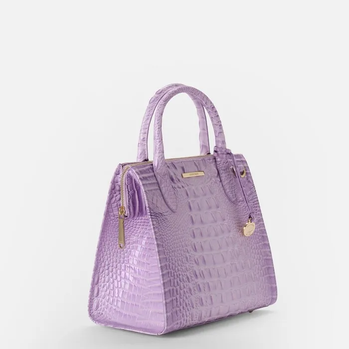 Women Brahmin Satchels Small Caroline Gentle Lavender Melbourne Women Brahmin Satchels Small Caroline Gentle Lavender Melbourne