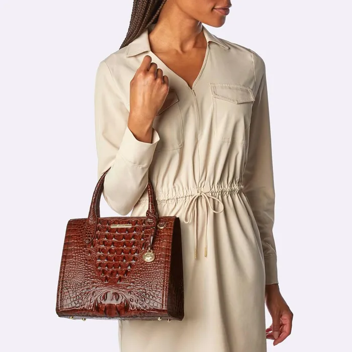 Women Brahmin Satchels Small Caroline Gentle Lavender Melbourne Women Brahmin Satchels Small Caroline Gentle Lavender Melbourne