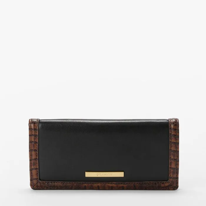 Women Brahmin Wallets and Wristlets Ady Wallet Black Tuscan