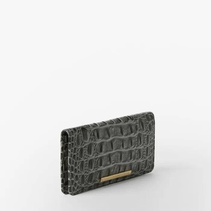 Women Brahmin Wallets and Wristlets Ady Wallet Charcoal Zinnia Women Brahmin Wallets and Wristlets Ady Wallet Charcoal Zinnia
