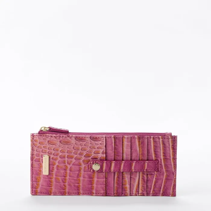 Women Brahmin Wallets and Wristlets Credit Card Wallet Rouge Blush Melbourne