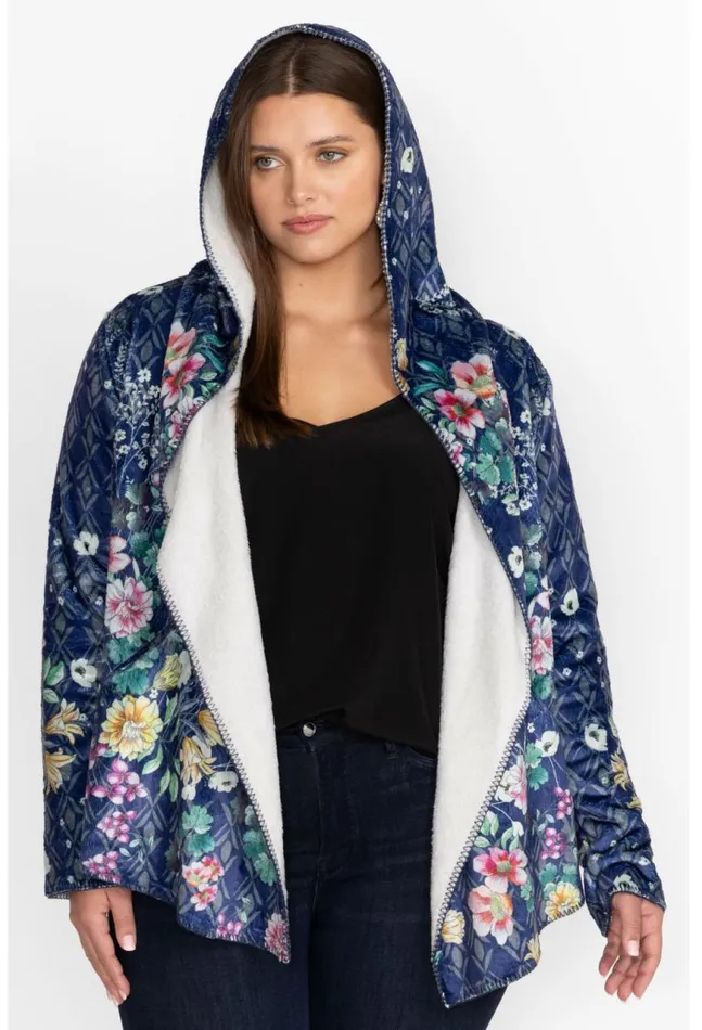 Women Bursting Echo Sherpa Jacket Bursting Johnny Was Outerwear