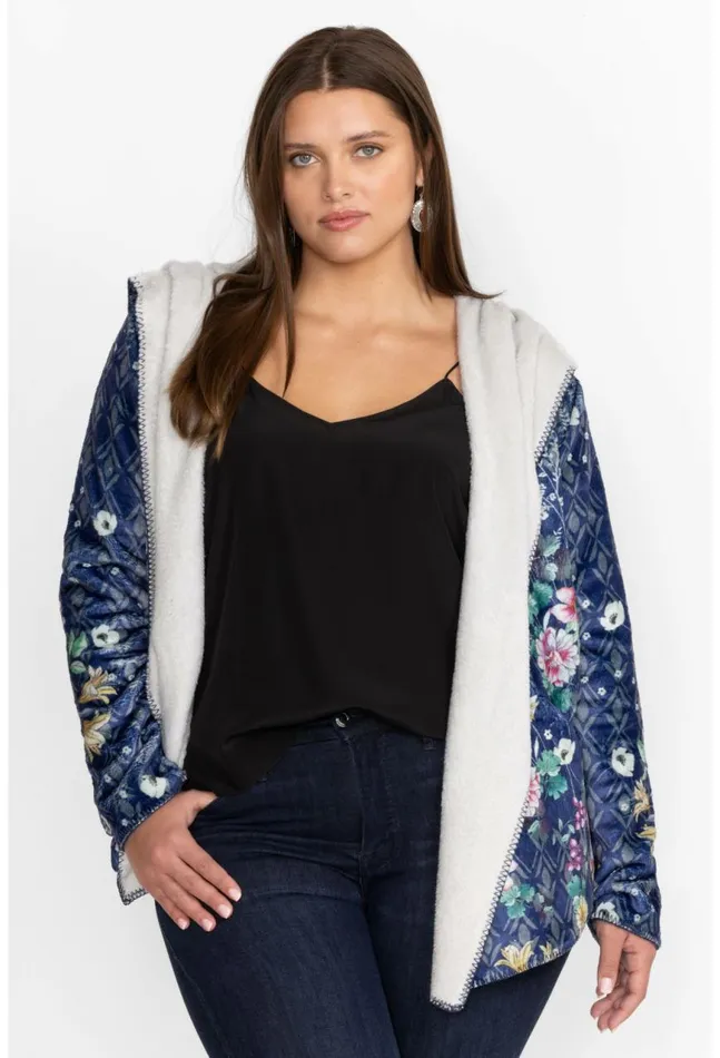 Women Bursting Echo Sherpa Jacket Bursting Johnny Was Outerwear