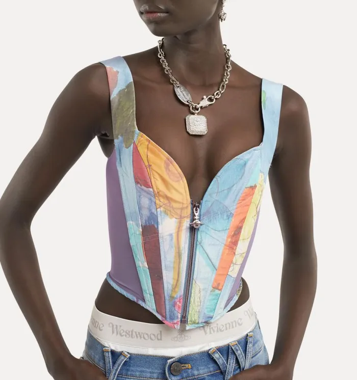 Women Classic Corset Flowers Vivienne Westwood Tops And Shirts Women Classic Corset Flowers Vivienne Westwood Tops And Shirts