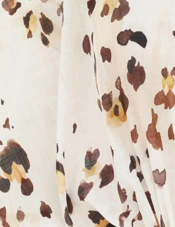 Women Clothing Zimmermann Acacia Relaxed Short Watercolour Leopard