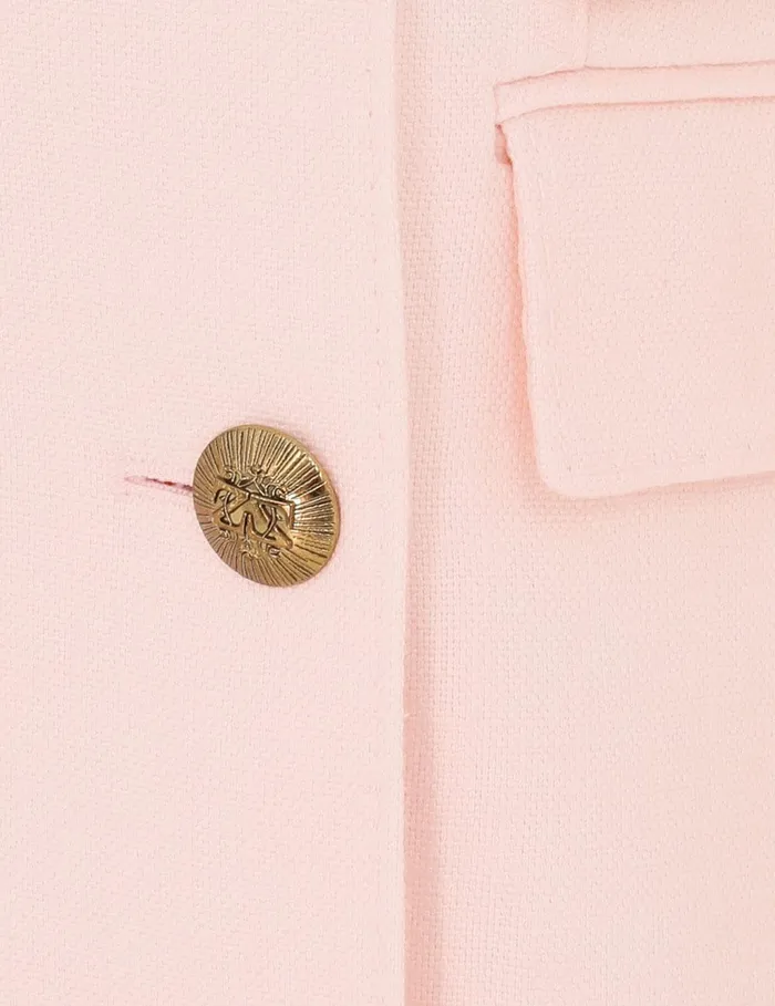 Women Clothing Zimmermann Crush Double Breasted Jacket Pink