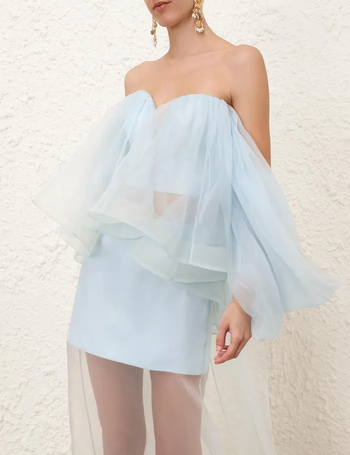 Women Clothing Zimmermann Crush Strapless Bodice Mint
