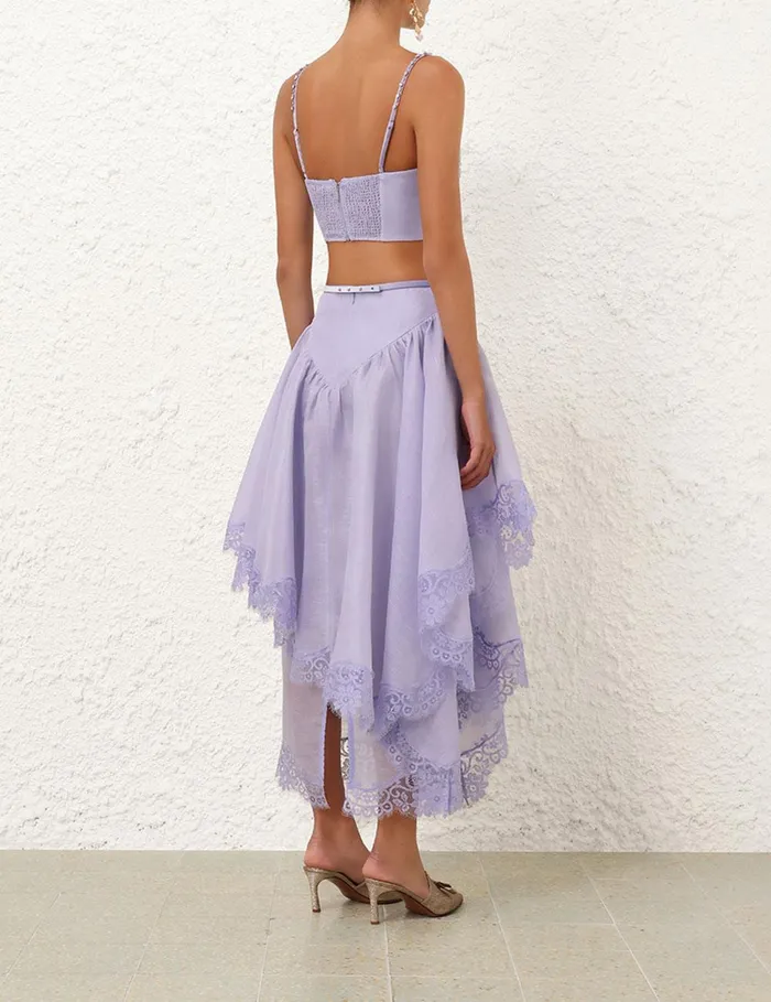Women Clothing Zimmermann Crush Twist Front Bralette Jacaranda