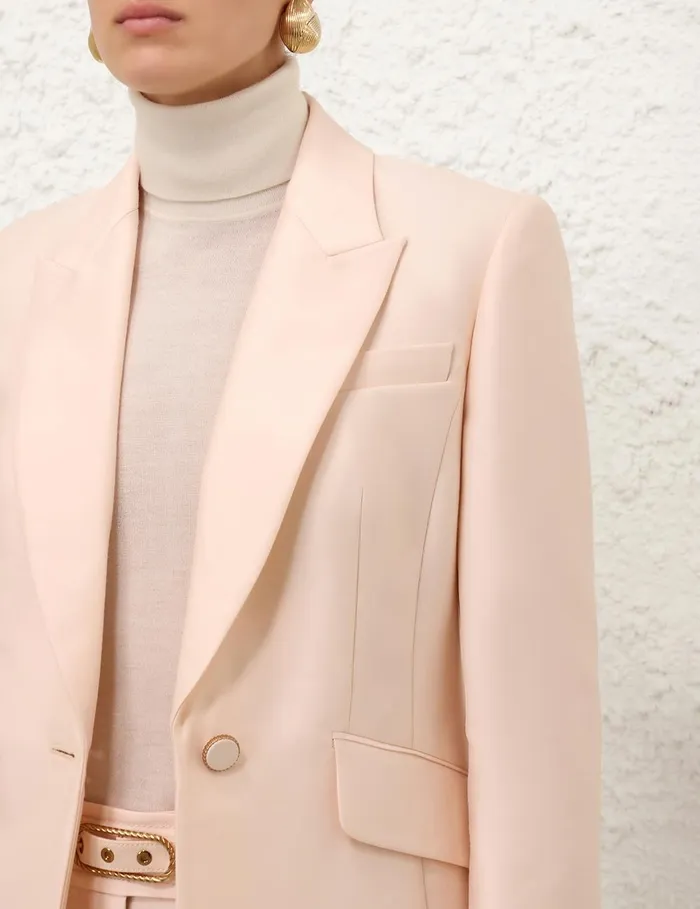 Women Clothing Zimmermann Eden Tailored Jacket Macadamia
