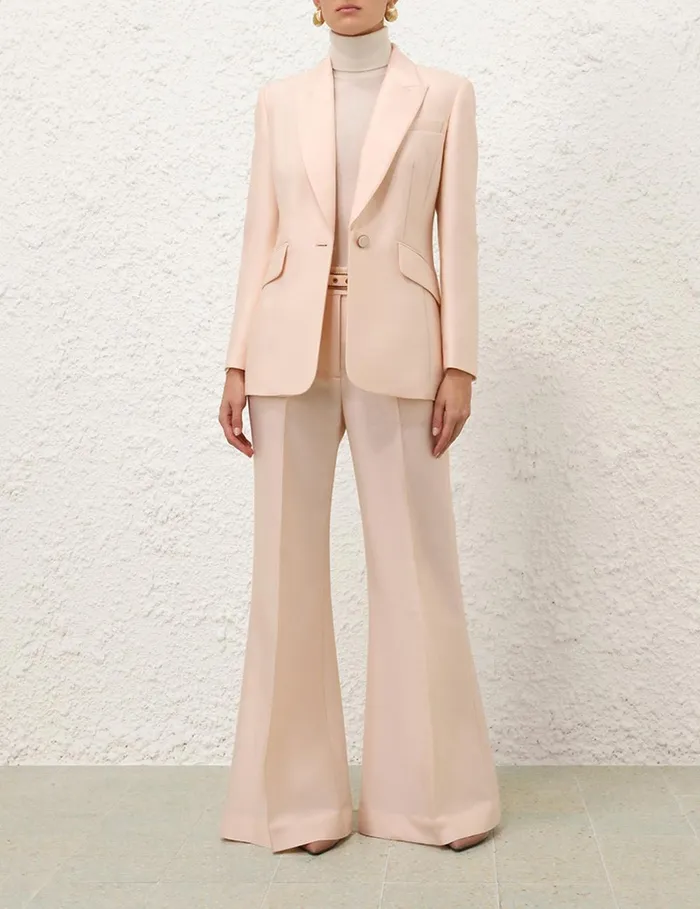 Women Clothing Zimmermann Eden Wide Leg Pant Macadamia