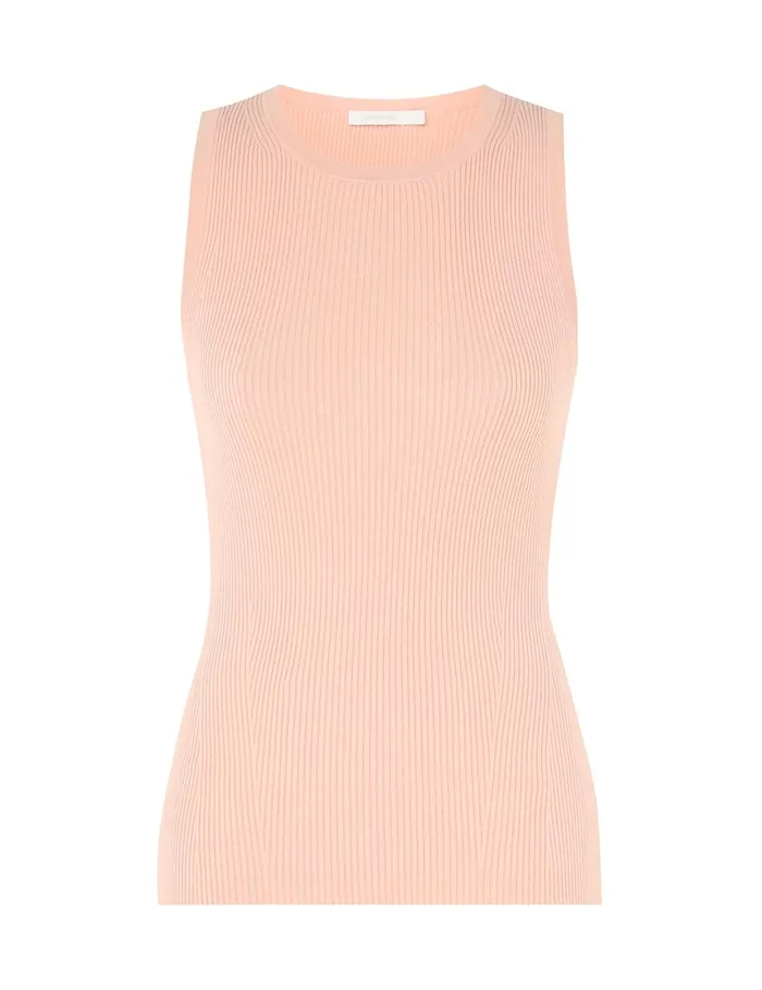 Women Clothing Zimmermann Halliday Knit Racer Tank Pink
