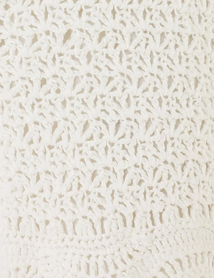 Women Clothing Zimmermann Lightburst Textured Shorts Ivory