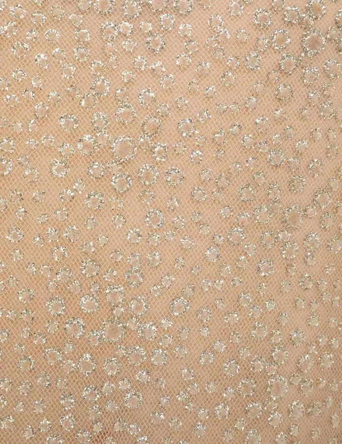Women Clothing Zimmermann Pavilion Glitter Flutter Slip Champagne