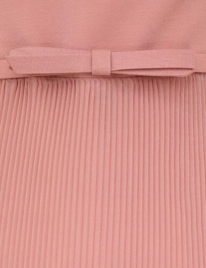 Women Clothing Zimmermann Pleated Frill Midi Dress Lipstick