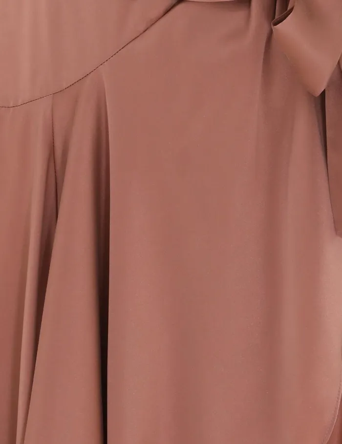 Women Clothing Zimmermann Silk Wrap Mini Dress Blush