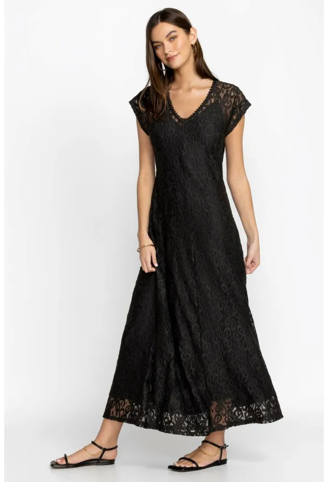 Women Corinne Maxi Dress Black Johnny Was Dresses