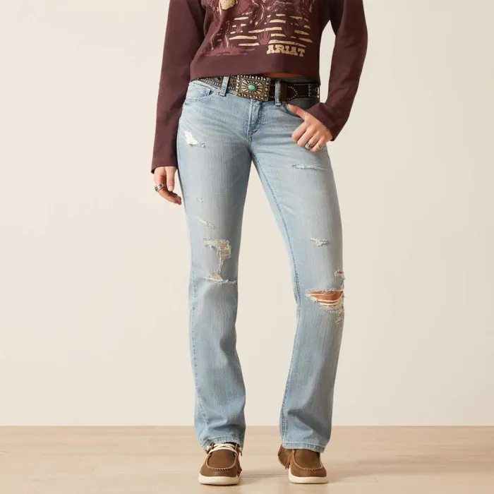 Women Denim Ariat REAL Low Rise Lucy Straight Jean Colorado