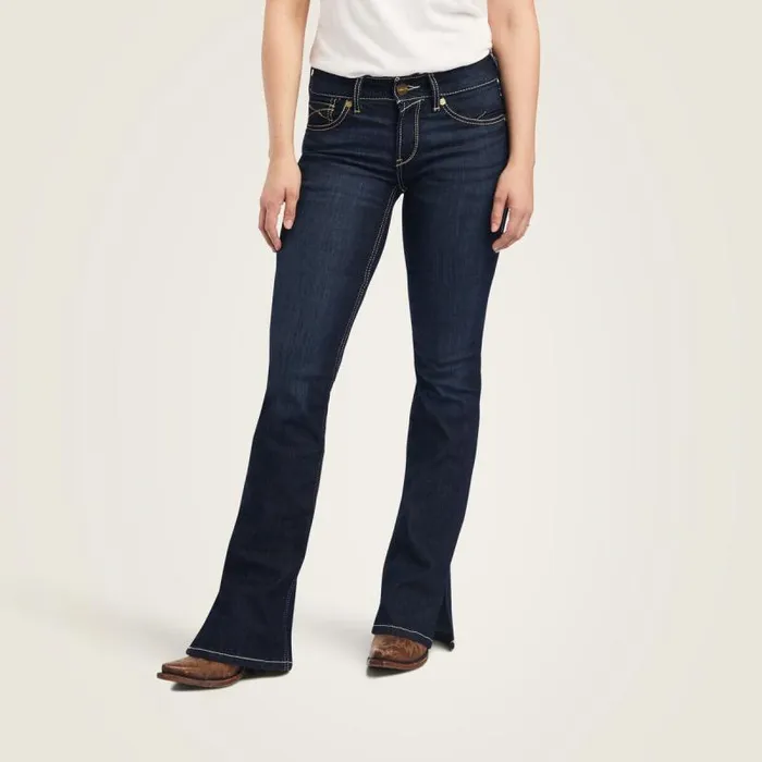 Women Denim Ariat REAL Perfect Rise Arrow Danna Boot Cut Jean Nashville