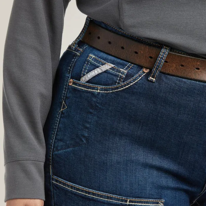 Women Denim Ariat Rebar DuraStretch Riveter Double Front Straight Jean Riveter Women Denim Ariat Rebar DuraStretch Riveter Double Front Straight Jean Riveter