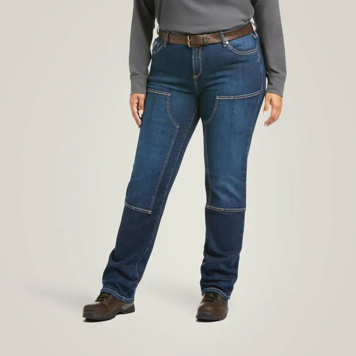 Women Denim Ariat Rebar DuraStretch Riveter Double Front Straight Jean Riveter Women Denim Ariat Rebar DuraStretch Riveter Double Front Straight Jean Riveter