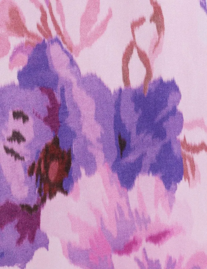 Women Dresses and Coverups Zimmermann Lightburst Puff Mini Dress Purple Floral