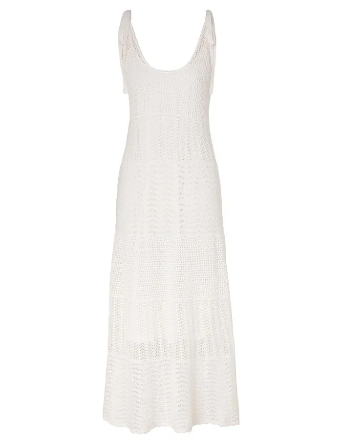 Women Dresses and Coverups Zimmermann Lightburst Textured Dress Ivory
