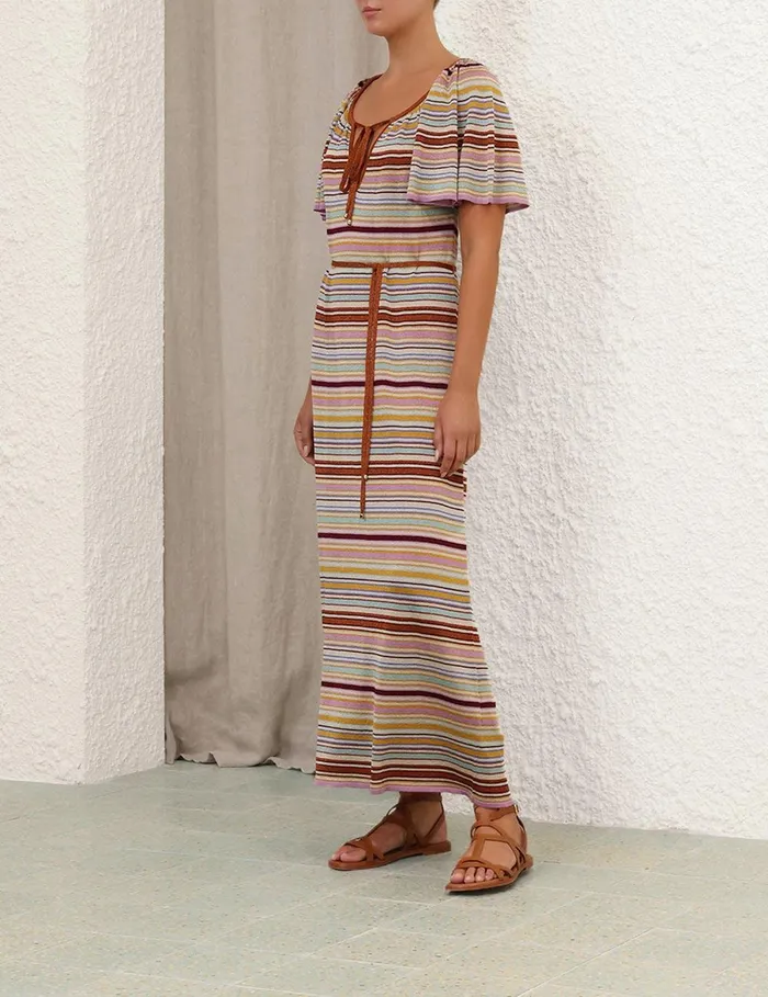 Women Dresses and Coverups Zimmermann Tallow Metallic Stripe Dress Multi