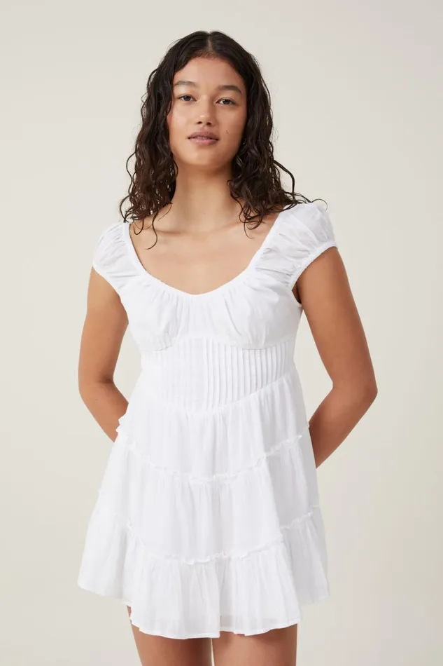 Women Dresses Cotton On Ivy Corset Mini Dress White