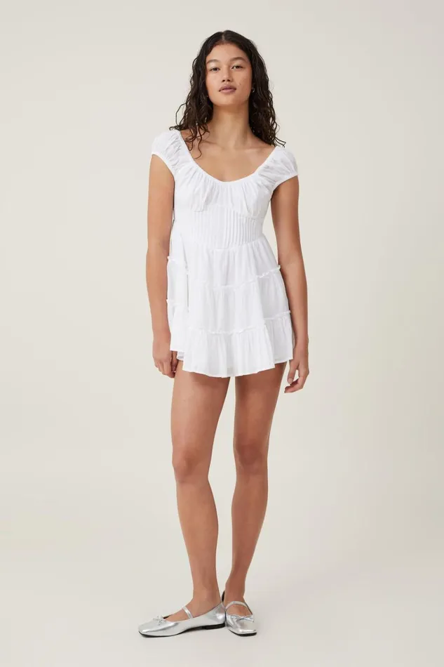 Women Dresses Cotton On Ivy Corset Mini Dress White