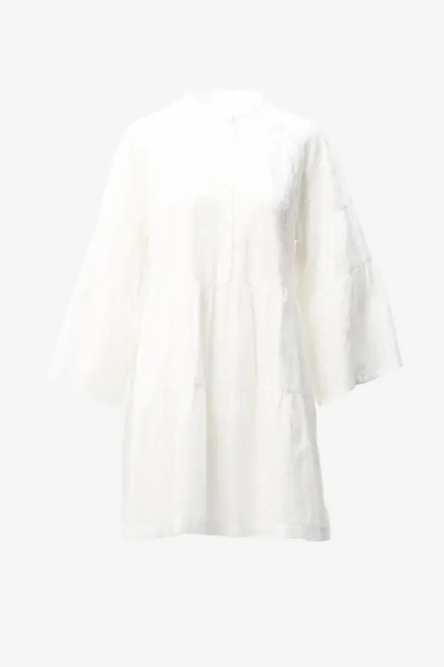 Women Dresses Lala Berlin Dress Delmar 8211 Cotton 8211 Embroidery White