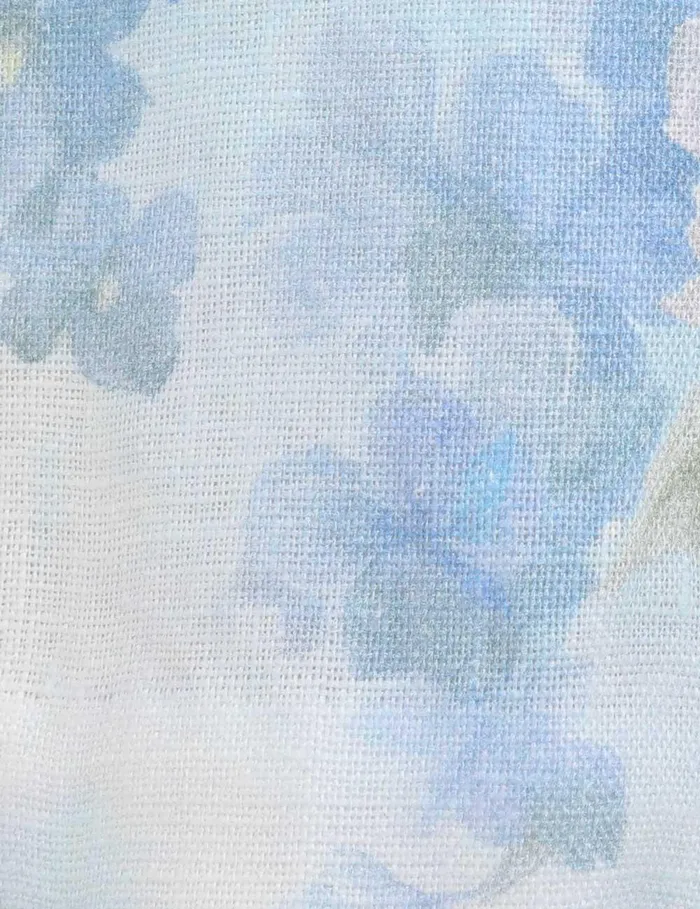 Women Dresses Zimmermann Crush Scalloped Shift Dress Blue Floral
