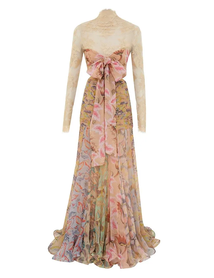 Women Dresses Zimmermann Eden Flounce Maxi Dress Spliced Eden