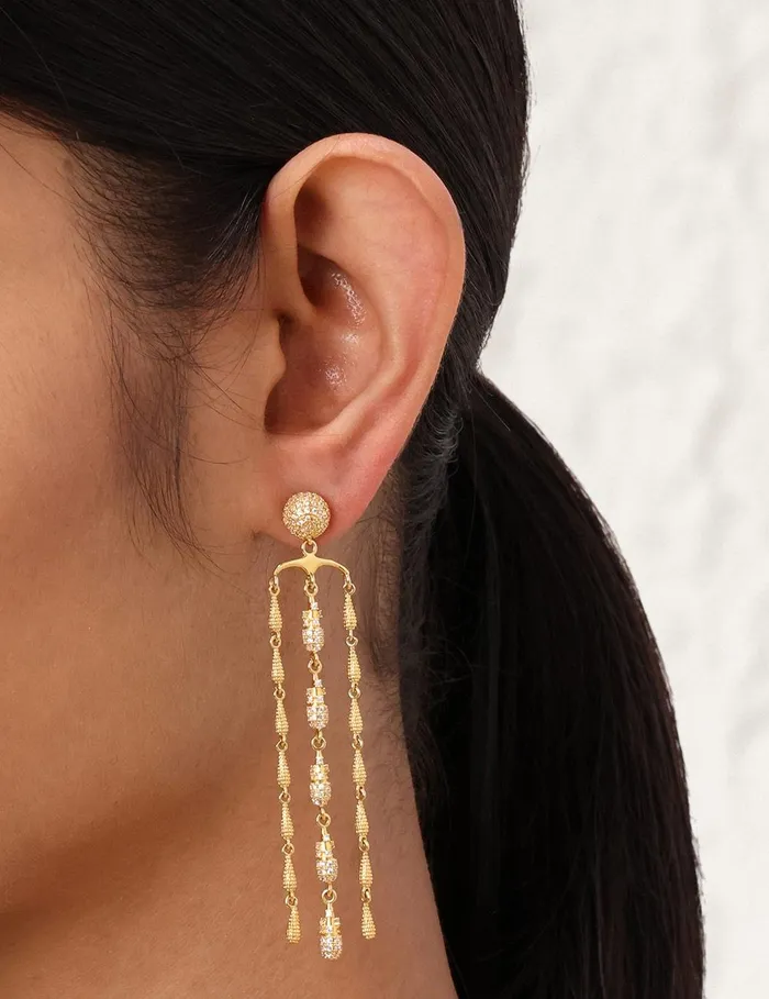 Women Earrings Zimmermann Midnight Earrings Gold