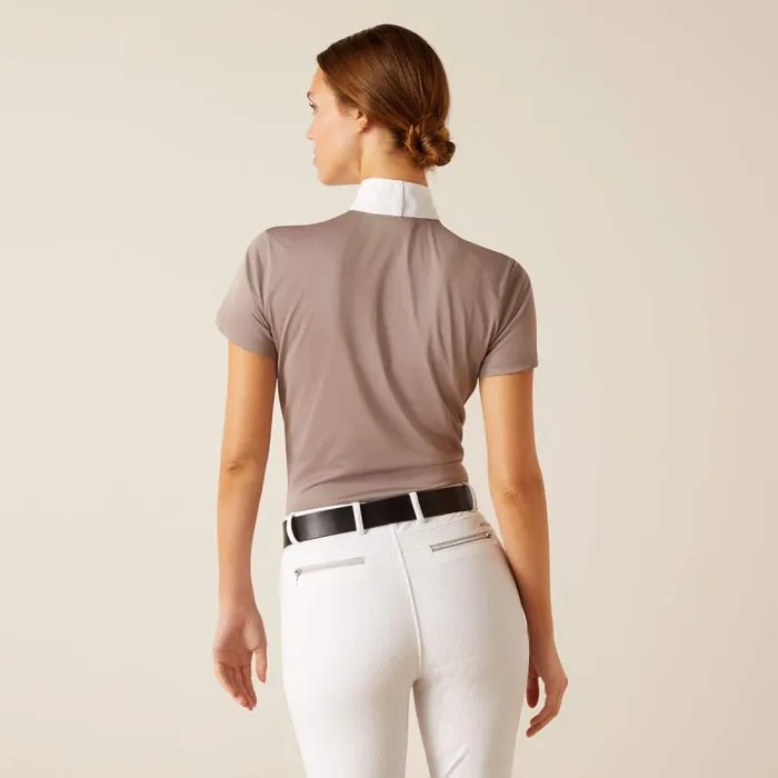 Women English Riding Ariat Aptos Show Shirt Zinc Women English Riding Ariat Aptos Show Shirt Zinc