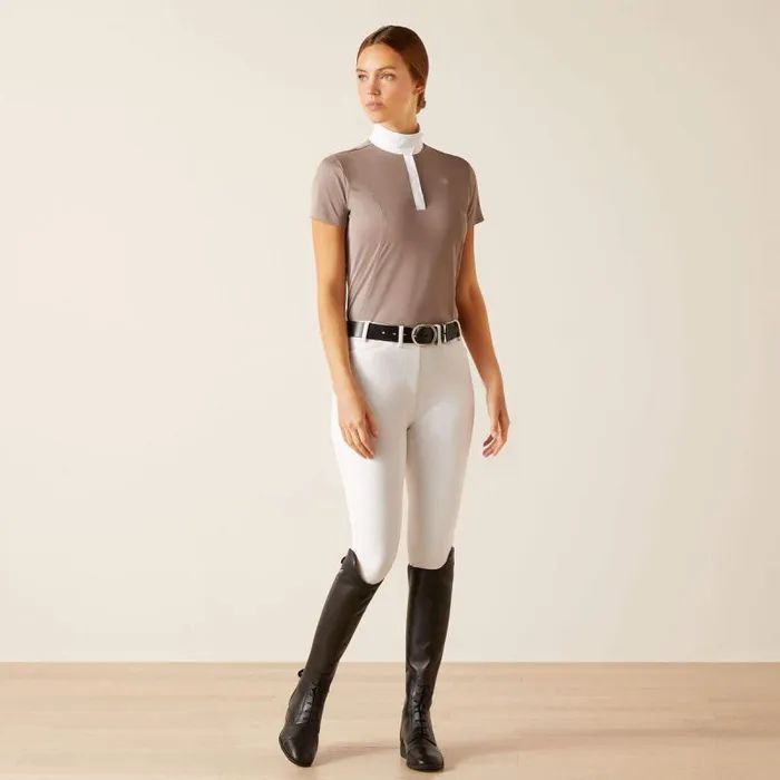 Women English Riding Ariat Aptos Show Shirt Zinc Women English Riding Ariat Aptos Show Shirt Zinc