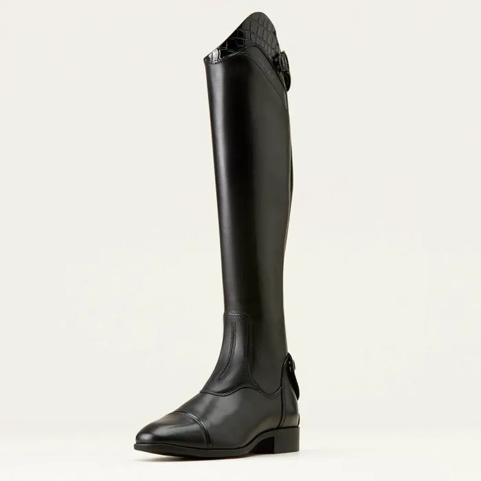 Women English Riding Boots Ariat Palisade Show Tall Riding Boot Blackblack Croc Print