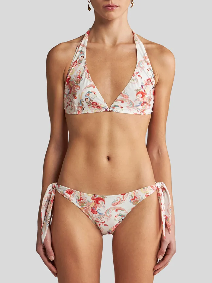 Women Etro Beachwear Bikini With Paisley Print White Women Etro Beachwear Bikini With Paisley Print White