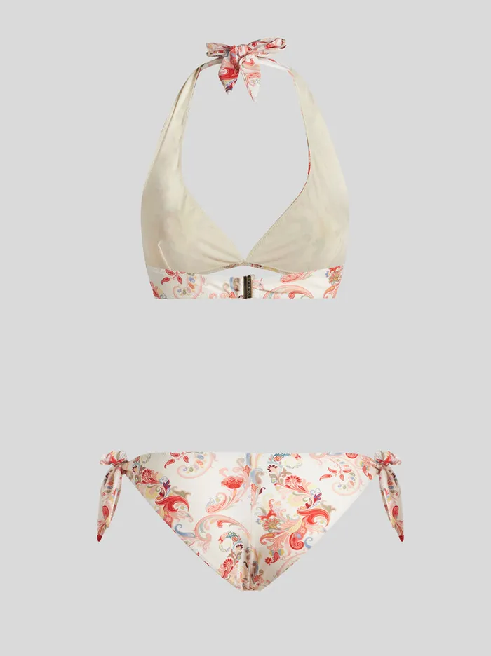 Women Etro Beachwear Bikini With Paisley Print White Women Etro Beachwear Bikini With Paisley Print White