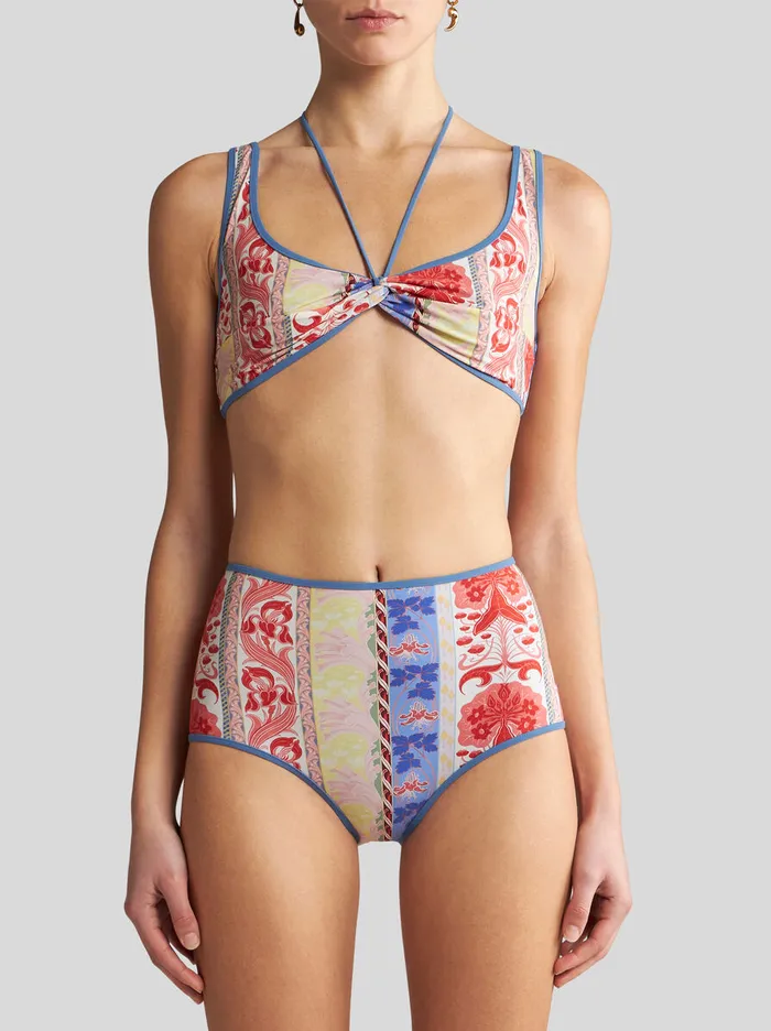 Women Etro Beachwear Bikini With Summer Print White Women Etro Beachwear Bikini With Summer Print White