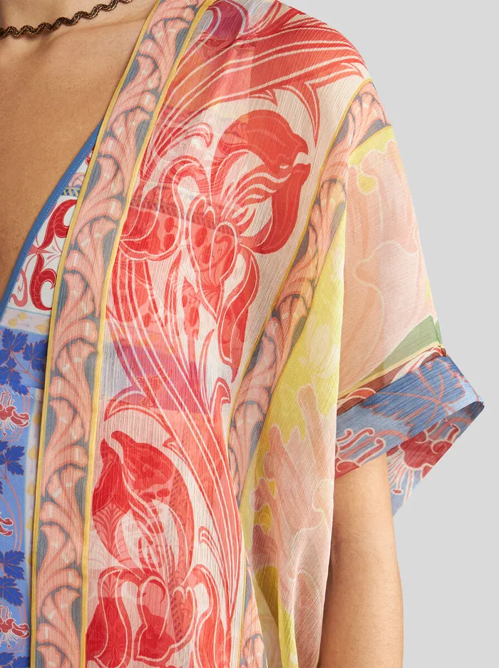 Women Etro Beachwear Kaftan With Summer Print White Women Etro Beachwear Kaftan With Summer Print White