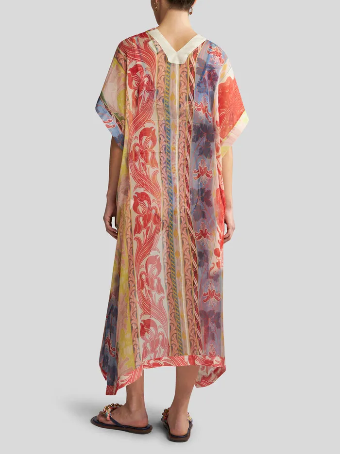 Women Etro Beachwear Kaftan With Summer Print White Women Etro Beachwear Kaftan With Summer Print White