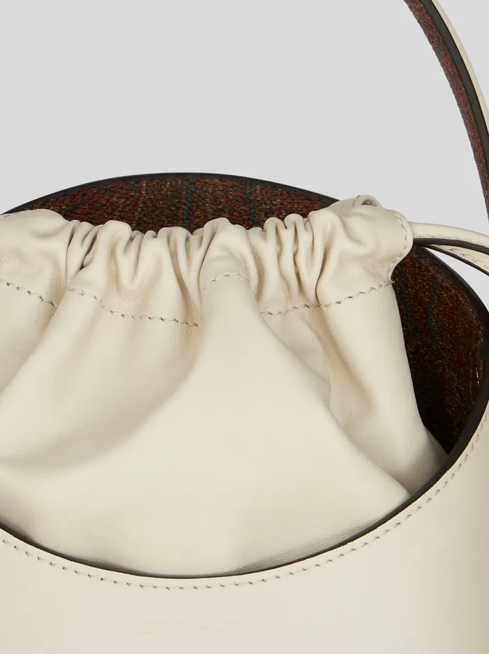 Women Etro Bucket Bags Small Saturno Bag White